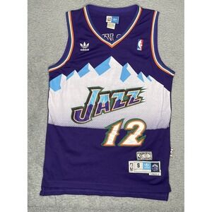Adidas Hardwood Classics NBA Utah Jazz John Stockton Jersey #12 Adult Small